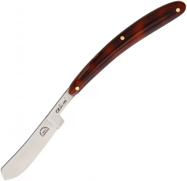 CEM Cutlery Small Folding Razor Tortoise CEM451T