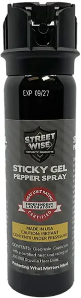 Streetwise Products Sticky Gel Pepper Spray 4oz CEP31037