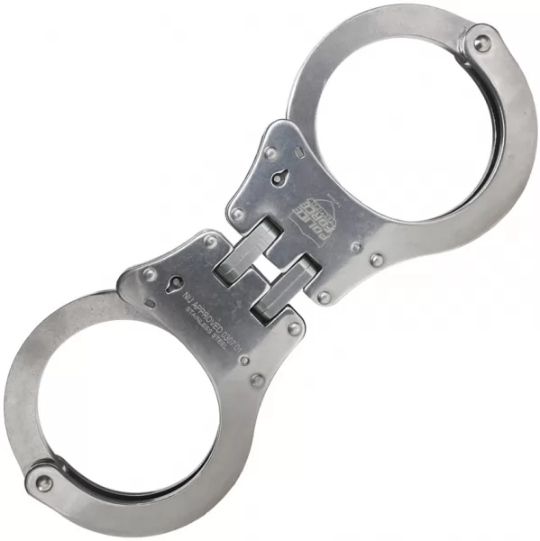 Police Force Tactical Stainless Hinged NIJ Handcuff CEPFHING
