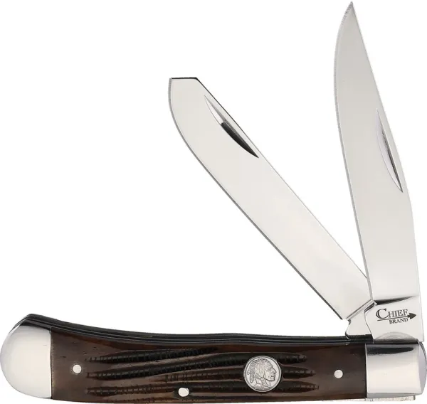 Chief Brand Trapper Brown Bone Knives CF116CE