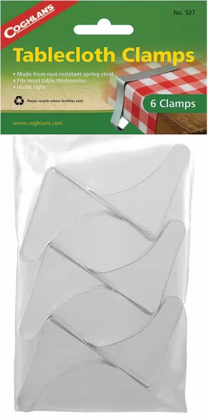 Coghlans Tablecloth Clamps 6pk CGN527