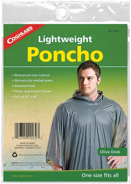 Coghlans Poncho Olive Drab CGN9269