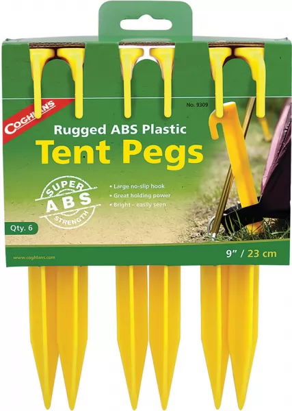 Coghlans Tent Pegs ABS 9in 6pk CGN9309