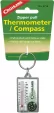 Coghlans Zipper Pull Thermomter/Compass - CGN9714