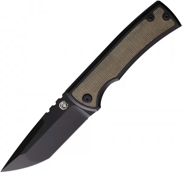 Chaves Knives Kickstop Framelock Tanto Grn CHAV006