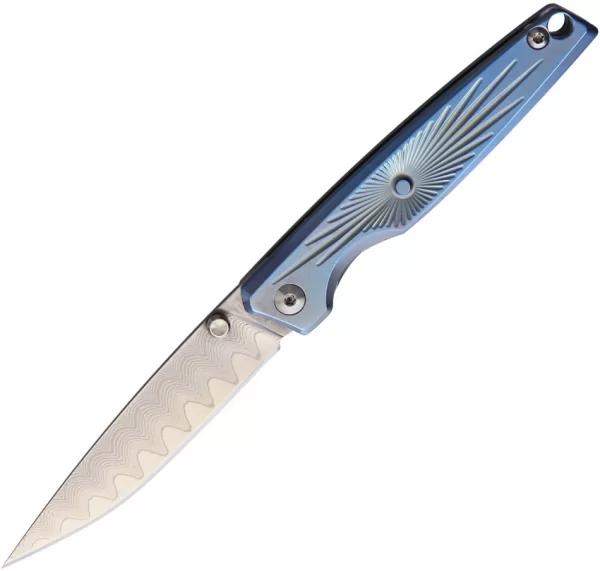 CH KNIVES Mini Framelock Damascus CHMINI