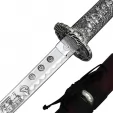Art Gladius Katana Silver Engraved swords CI178