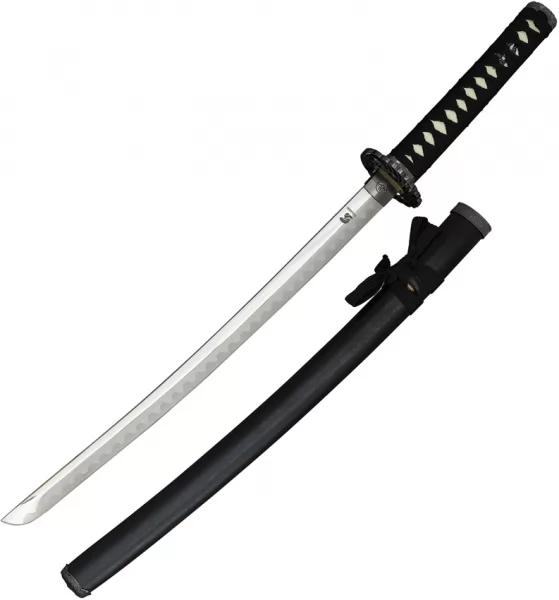 Art Gladius Wakizashi Crane Tsuba swords CI193