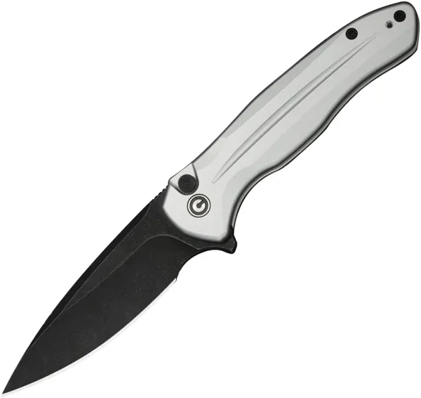 Civivi Kitefin Button Lock Silver Al CIVC240912