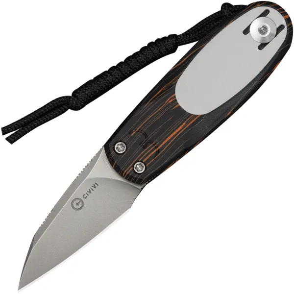 Civivi Purr Slip Joint Org-Blk CIVC250545