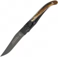 Laguiole Claude Dozorme Laguiole Framelock Black Stag - CLD16014279N