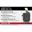 Clip & Carry Buck 110-112 Sheath Black CLP110BLK