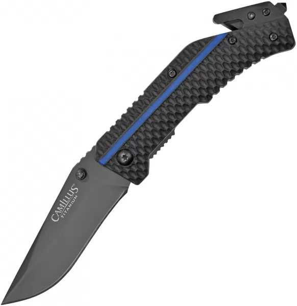 Camillus Thin Blue Line Linerlock A-O knives CM19653