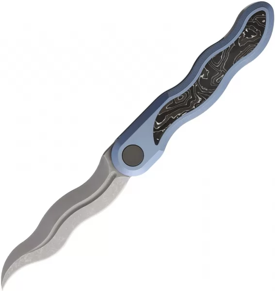 CMB Made Knives Kawanonagare Framelock Blue CMB13BG