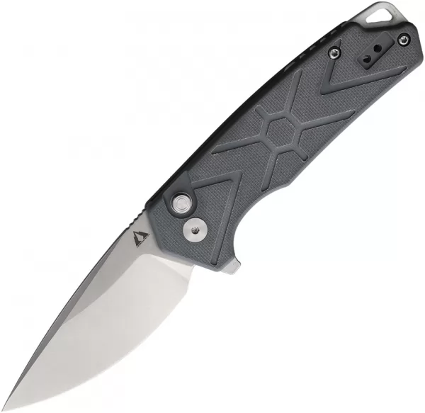CMB Made Knives Button Lock Gray G10 CMB14G