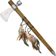 Rite Edge Feather Tomahawk Peace Pipe - CN210956