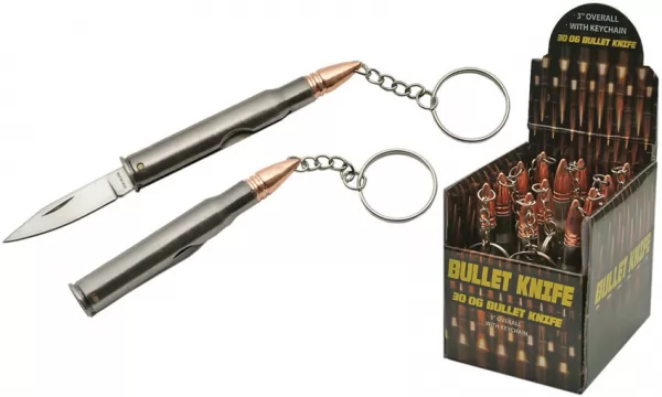 China Made Bullet Keychain Knife 12pc knives CN211345