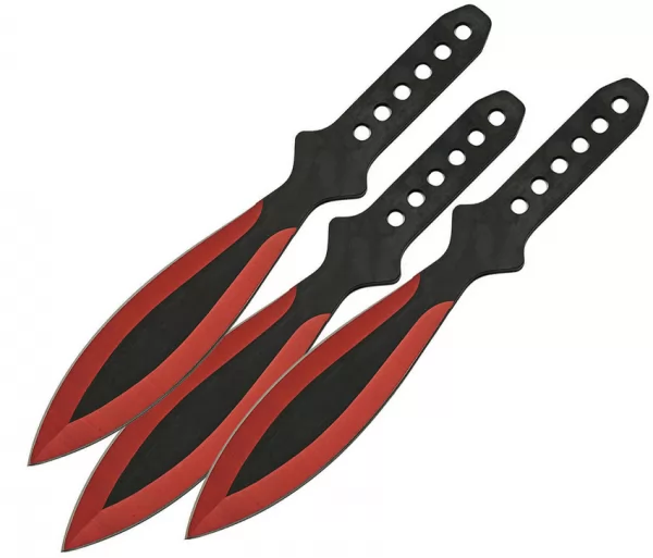 Rite Edge Throwing Knife Set Red knives CN211415RD