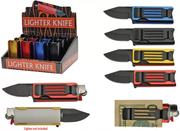 Rite Edge Lighter Knife Display 12pc knives CN211456