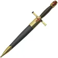 China Made Gold Crusader Dagger knives CN211474