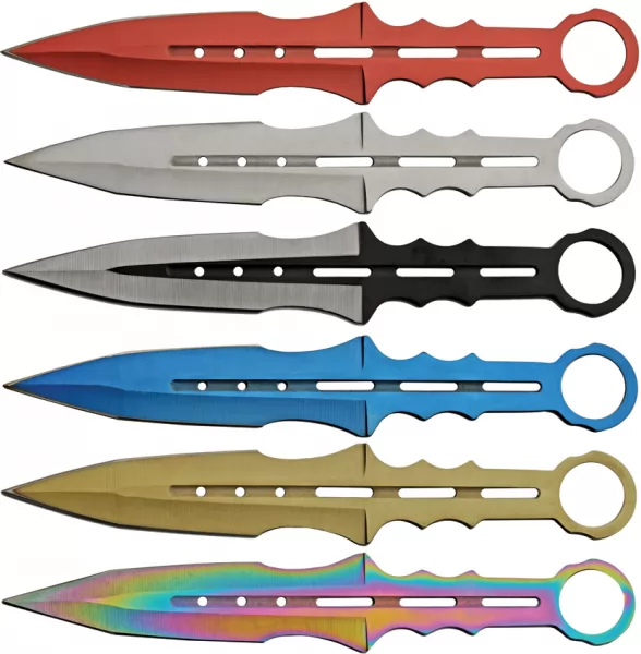 Rite Edge 6pc Multicolor Throwing Knives knives CN211555