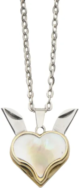 Rite Edge Pearl Heart Blade Necklace knives CN211584PE