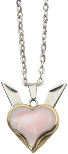 Rite Edge Pink Heart Blade Necklace knives CN211584PK