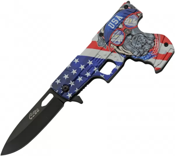 Rite Edge Gun Linerlock A-O Bulldog knives CN300227PV
