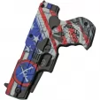 Rite Edge Gun Linerlock A-O Skull Flag knives CN300227SK