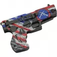 Rite Edge Gun Linerlock A-O Skull Flag knives CN300227SK