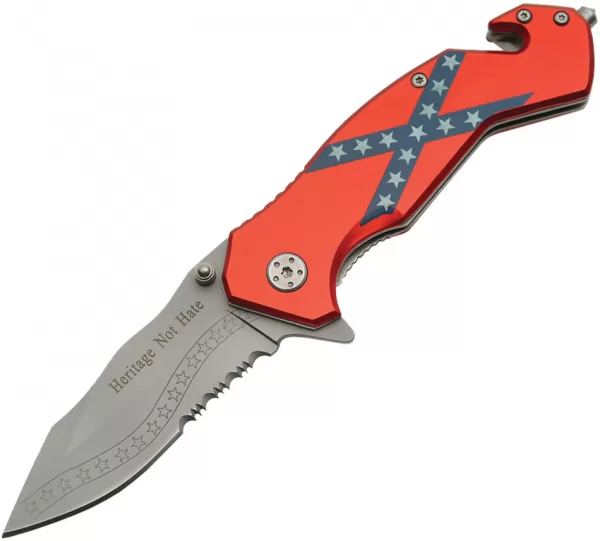 Rite Edge Confederate Flag Linerlock knives CN300235CF