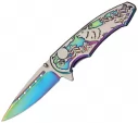 Rite Edge Wolf Linerlock Rainbow - CN300269RB