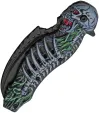Rite Edge Skull Talon Linerlock A-O knives CN300308BL