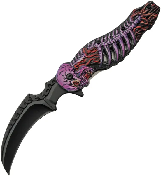 Rite Edge Skull Talon Linerlock A-O knives CN300308PU