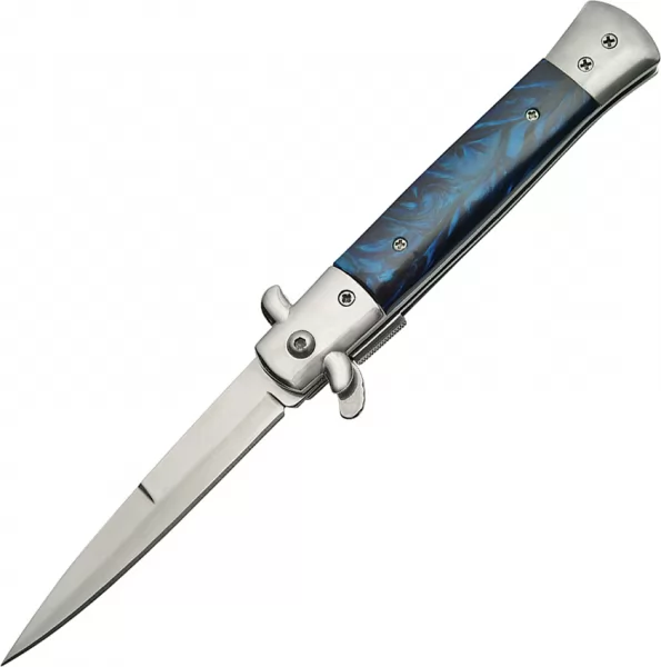 Rite Edge Stiletto Linerlock Blue A-O knives CN300342BL