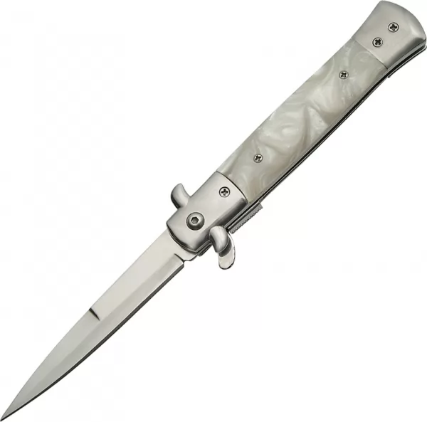 Rite Edge Stiletto Linerlock White A-O knives CN300342WH