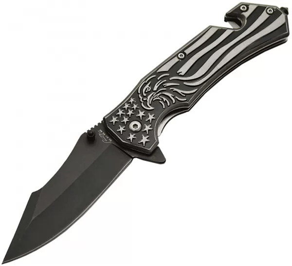 Rite Edge Eagle Pride Rescue Linerlock knives CN300371BK