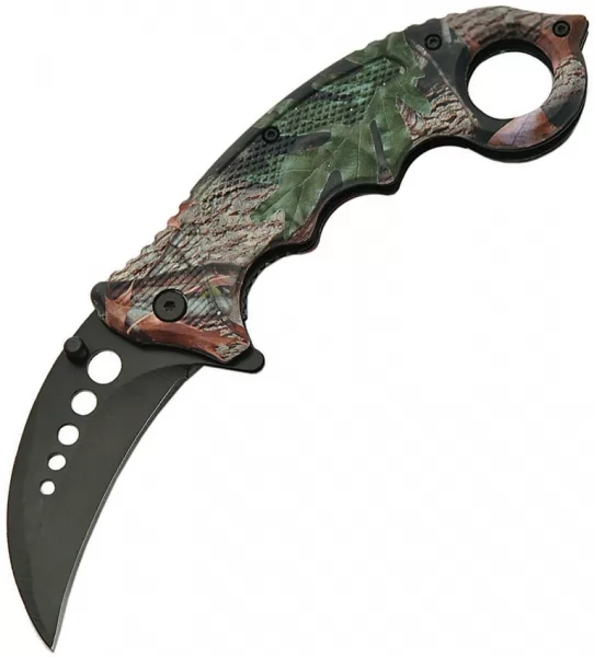 China Made Folder Camo Karambit Clip A-O knives CN300409