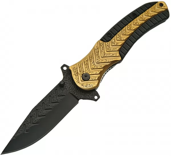 China Made Folder Gold Ridge knives CN300410GD