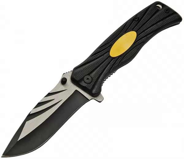 China Made Linerlock A-O Black knives CN300436SL