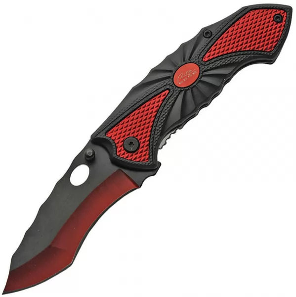 China Made Linerlock A-O Red knives CN300445RD