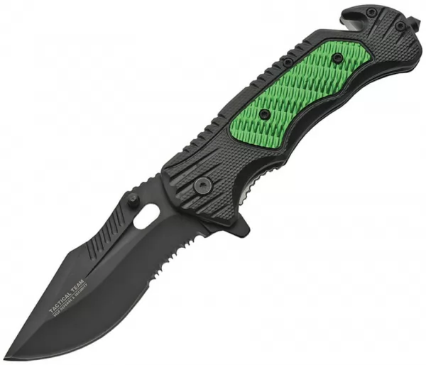 China Made Linerlock A-O Green knives CN300446GN