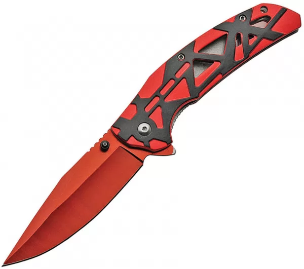 China Made Linerlock A-O Red knives CN300463RD