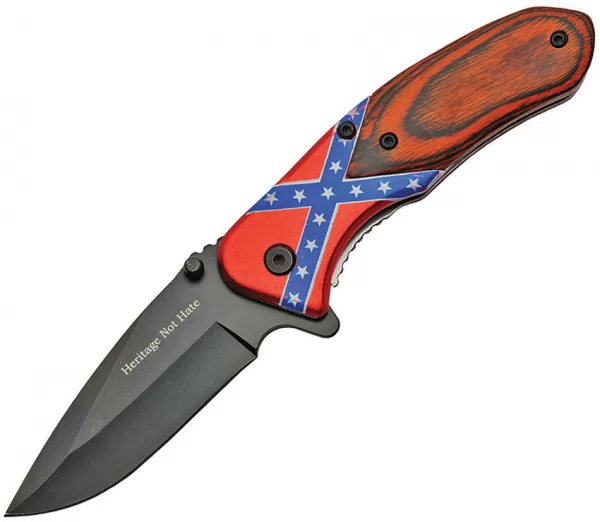 China Made Dixie Rebel Linerlock knives CN300475