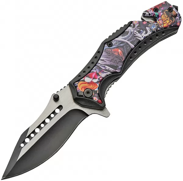 China Made Linerlock A-O Dragon knives CN300477