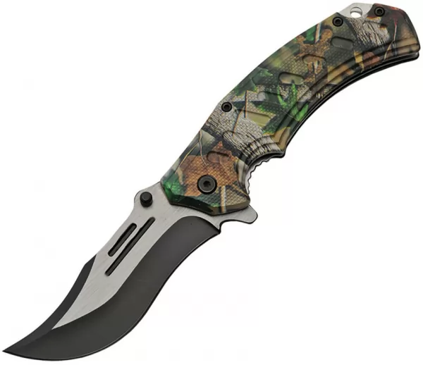 China Made Camo Linerlock A-O knives CN300481