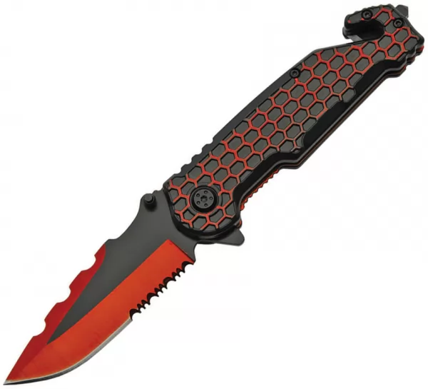 Rite Edge Honeycomb Linerlock Red knives CN300485