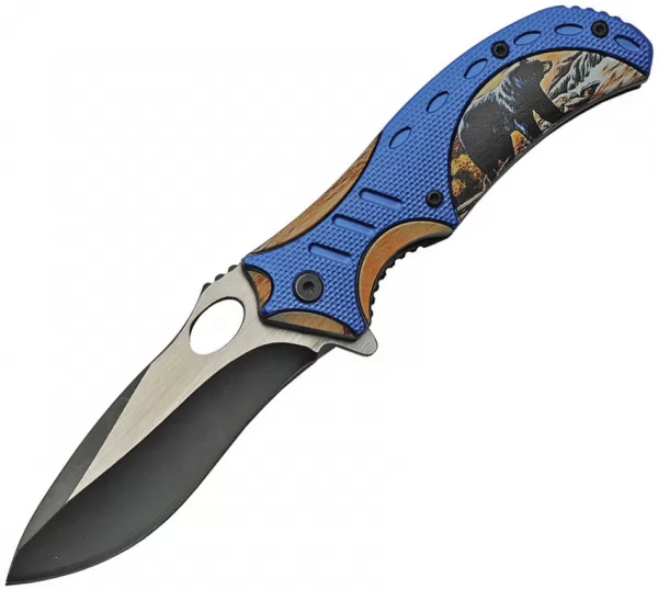 China Made Bear Linerlock A-O knives CN300490BE