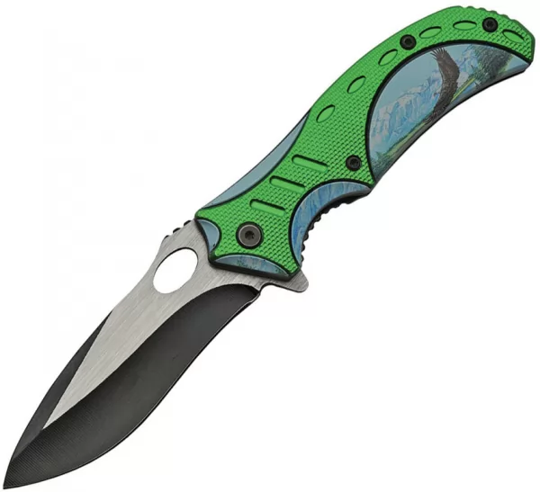 China Made Eagle Linerlock A-O knives CN300490EG