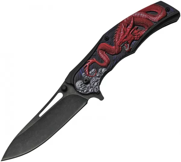 Rite Edge Dragon Linerlock A-O Red knives CN300491RD
